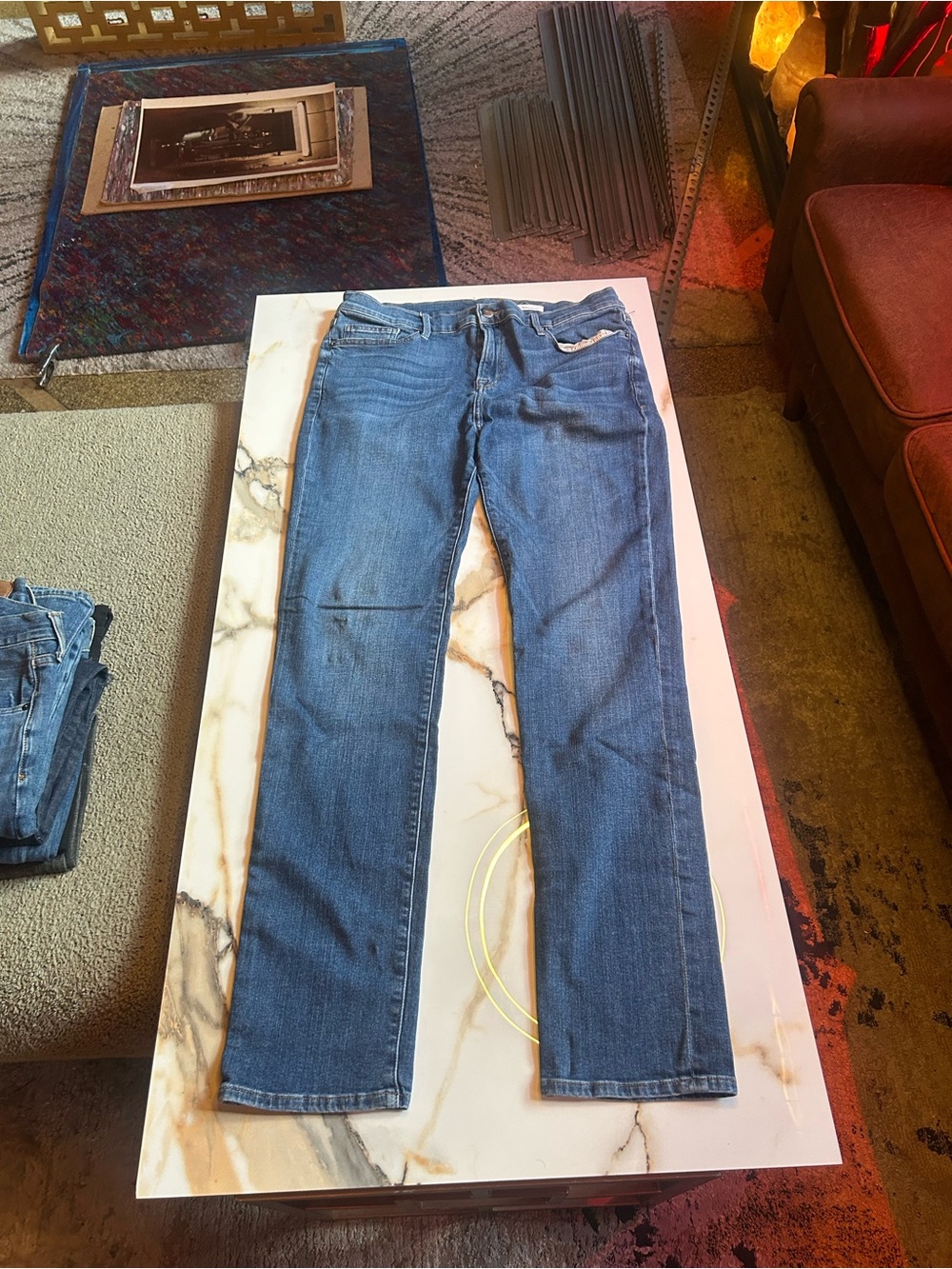 Frame Denim Men's Mid-Blue Lhomme Skinny